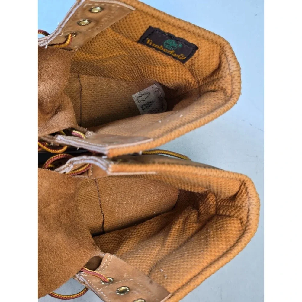 Timberland Men's 6-Inch Premium Waterproof Boots Size 7 M Wheat Nubuck Shoes USA